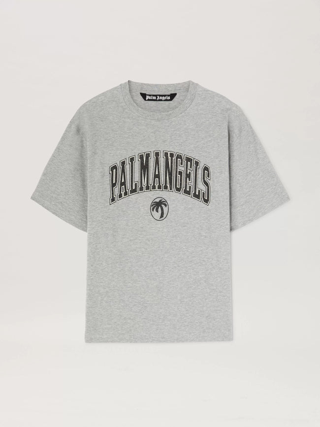Palm Angels Grey Arch Logo Tee Hover Image