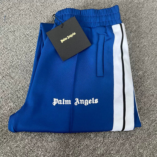 Palm Angels Royal Blue Track Pants Unisex Hover Image