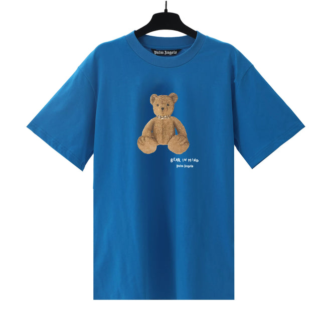 Palm Angels Blue Bear Graphic Tee Hover Image