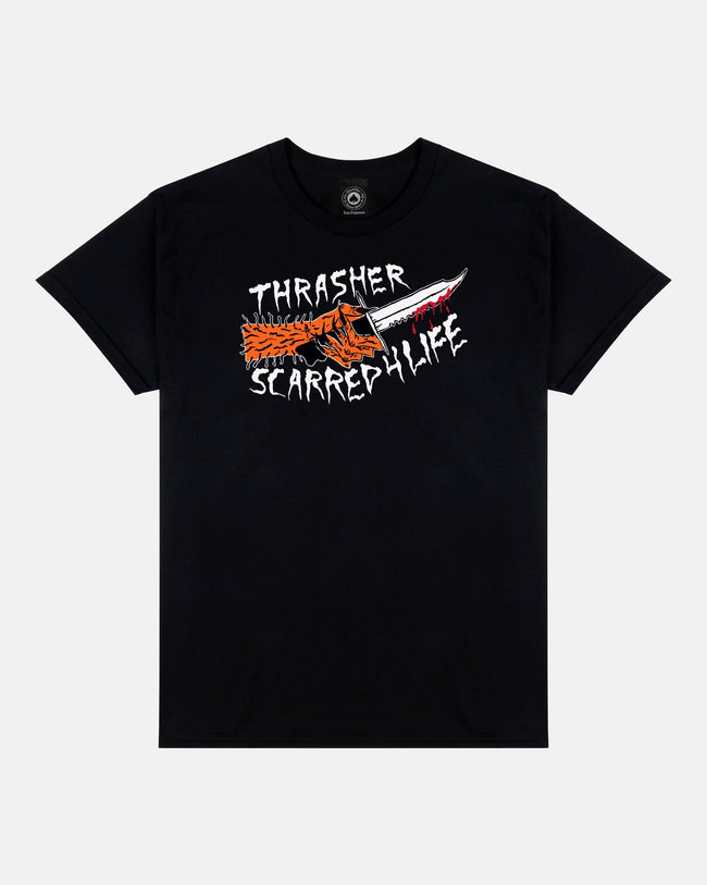Thrasher SCARRED - TSHIRT - BLACK Hover Image