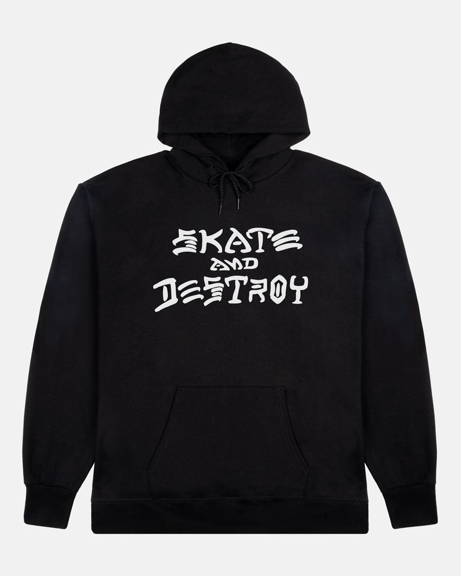 Thrasher SKATE AND DESTROY - HOODIE - BLACK