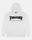 Thrasher SKATE MAG - HOODIE - WHITE/BLACK