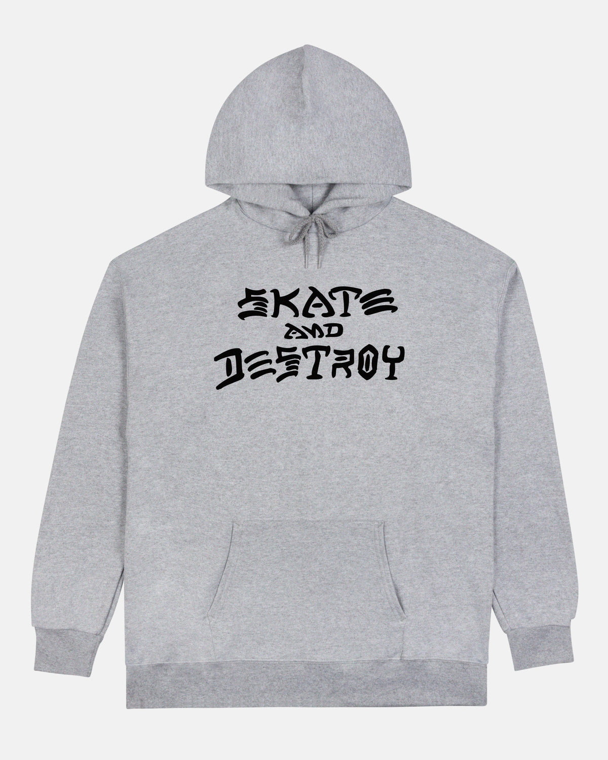 Thrasher SKATE AND DESTROY - HOODIE - GREY