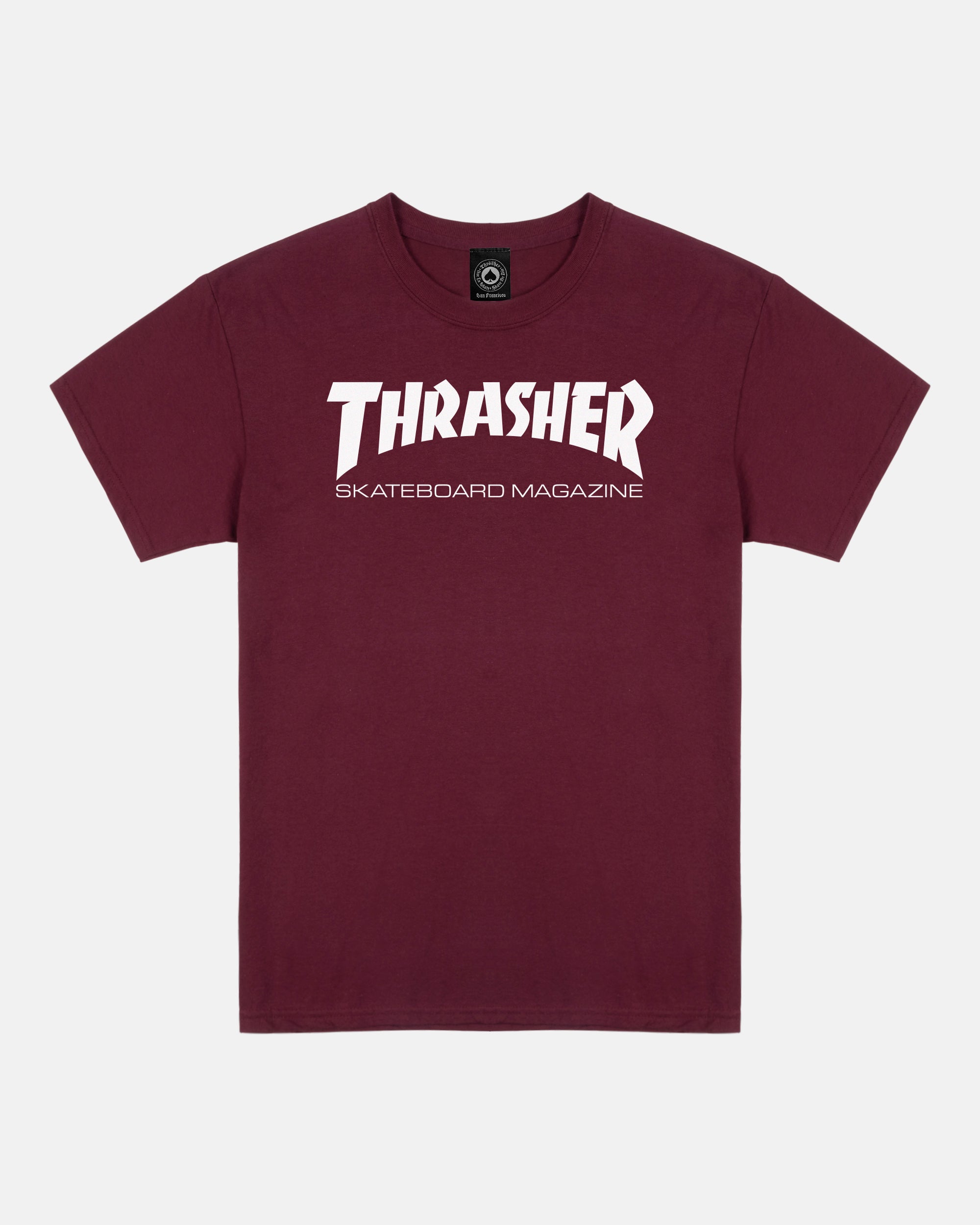 Thrasher SKATE MAG - TSHIRT - MAROON