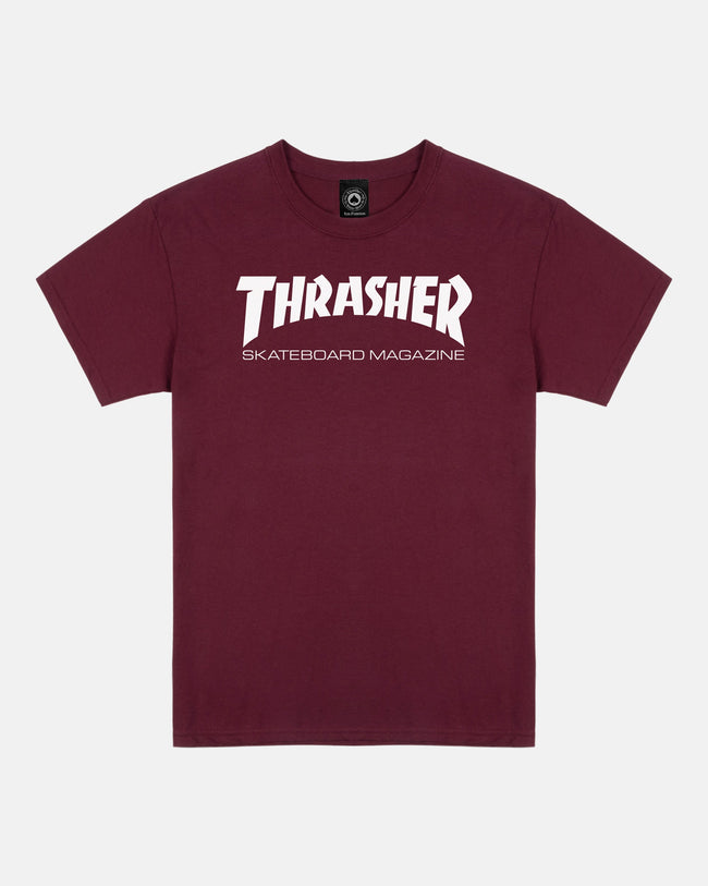 Thrasher SKATE MAG - TSHIRT - MAROON Hover Image