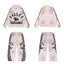 Vale Forever Vintage Bee Graphic Hoodie & Striped Sweatpants Set - Off White