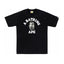 BAPE Check College Tee Black