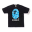 BAPE Fire Camo By Bathing Tee Black Blue