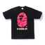 BAPE Fire Camo By Bathing Tee Black Red