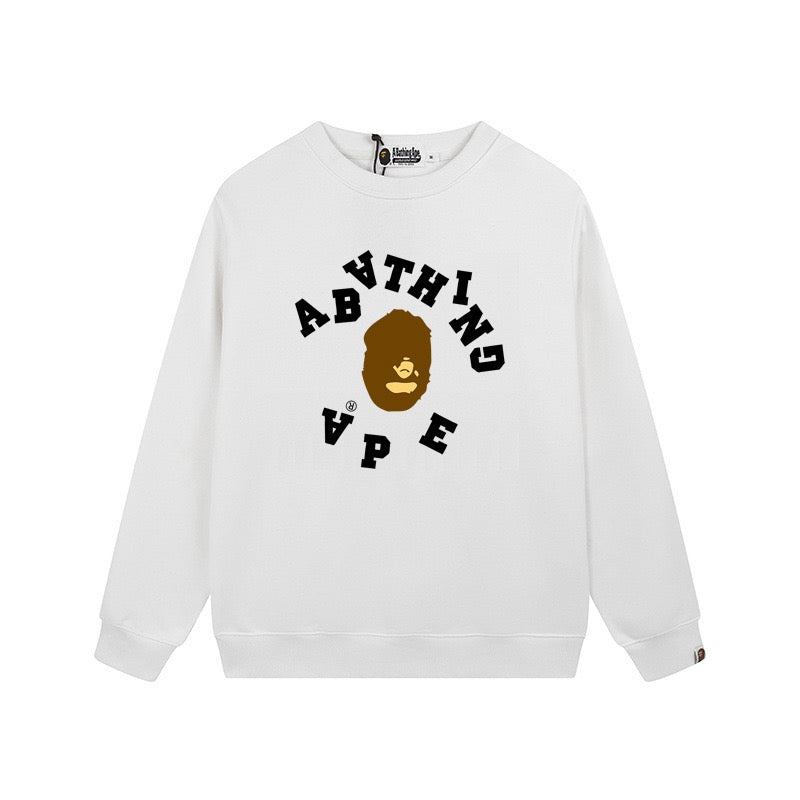 BAPE College Ape Head Logo Crewneck Sweatshirt