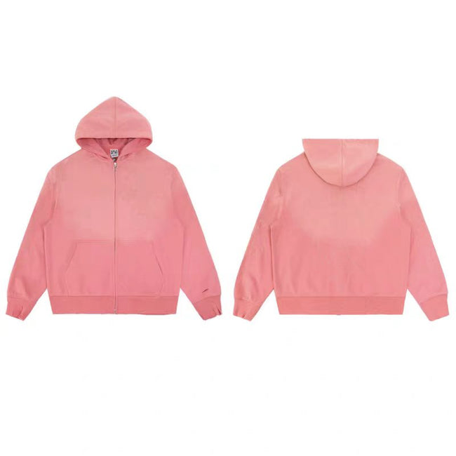 Vale Forever Vintage Minimalist Zip-Up Hoodie & Sweatpants Set - Pink Main Image