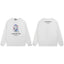 BAPE Abstract Ape Head Graphic Crewneck Sweatshirt White