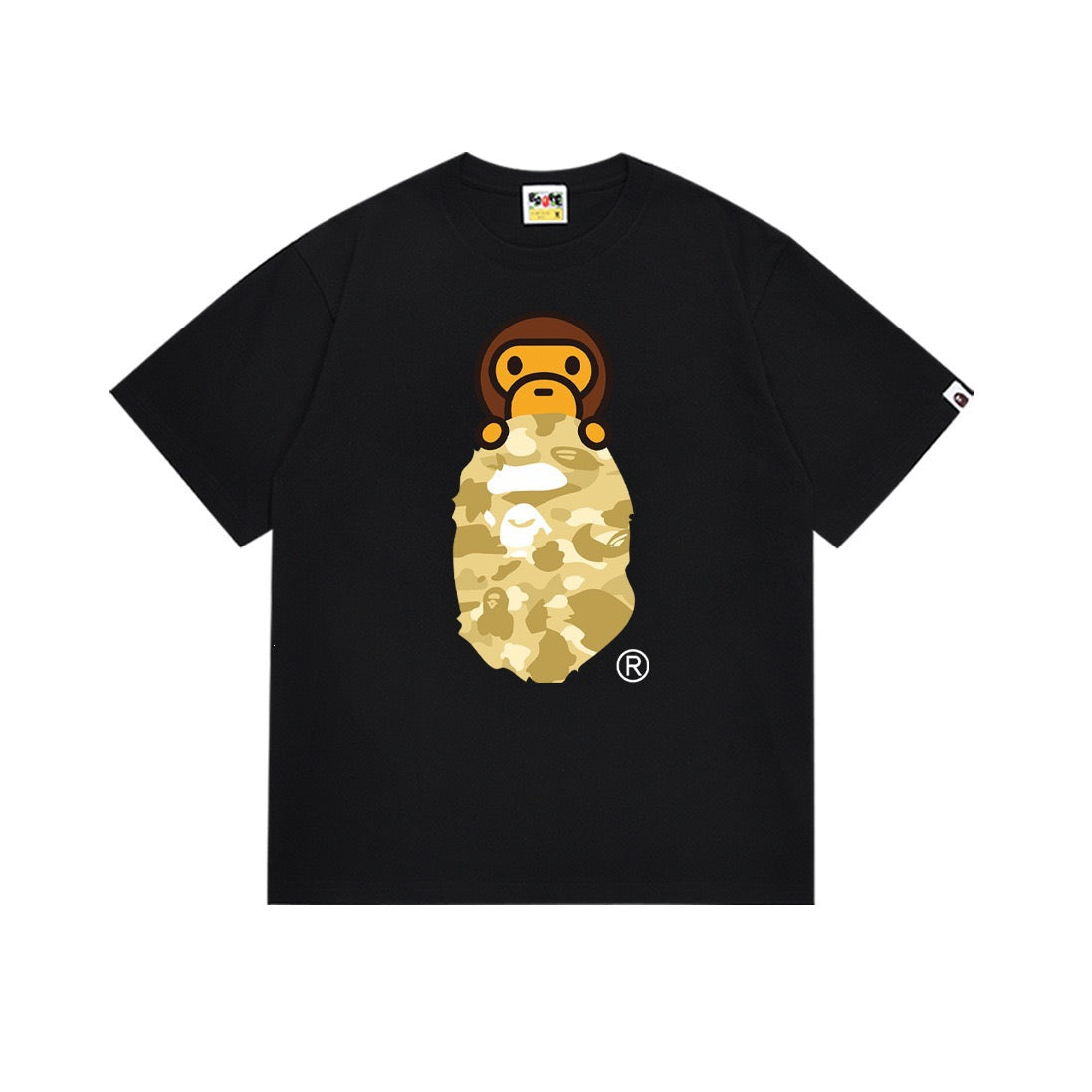 BAPE Camo Ape Head T-Shirt Black