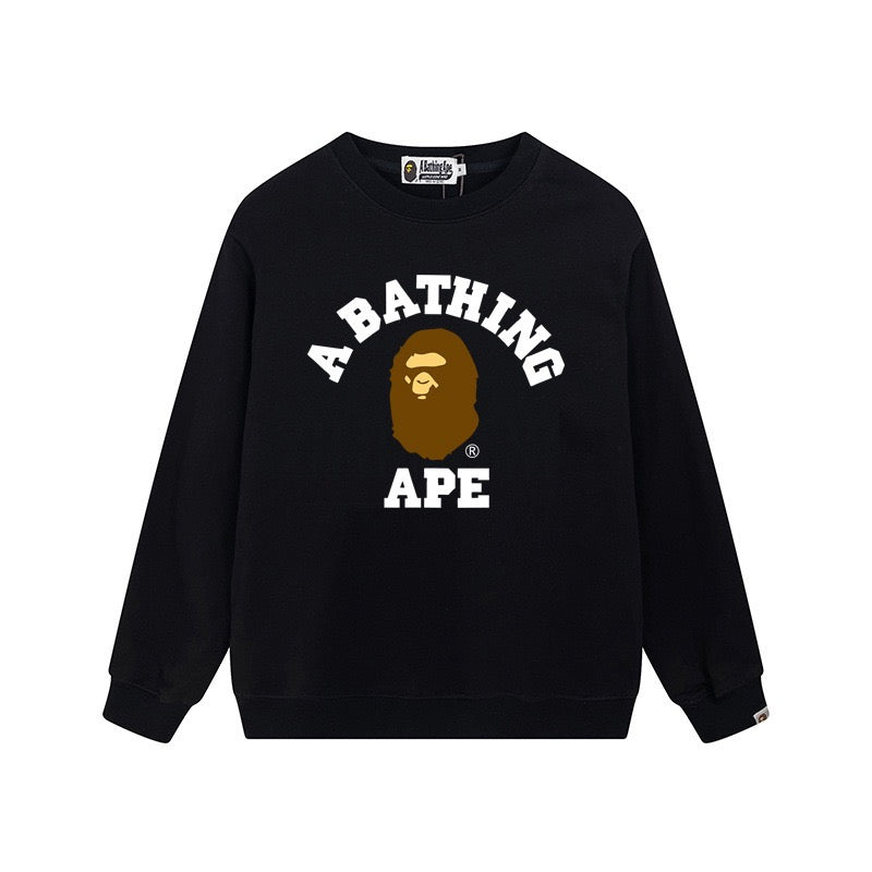 BAPE Classic College Logo Crewneck Sweatshirt