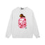 BAPE Pink Camo Ape Head Crewneck Sweatshirt