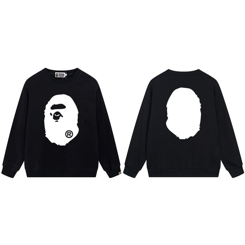 BAPE Ape Head Logo Crewneck Sweatshirt Black