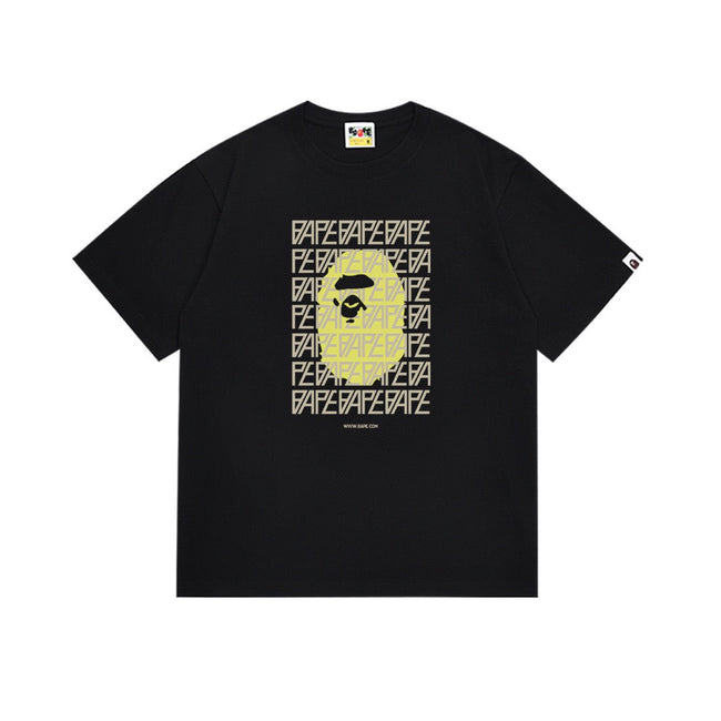 BAPE Ape Logo Repeat Graphic T-Shirt Hover Image