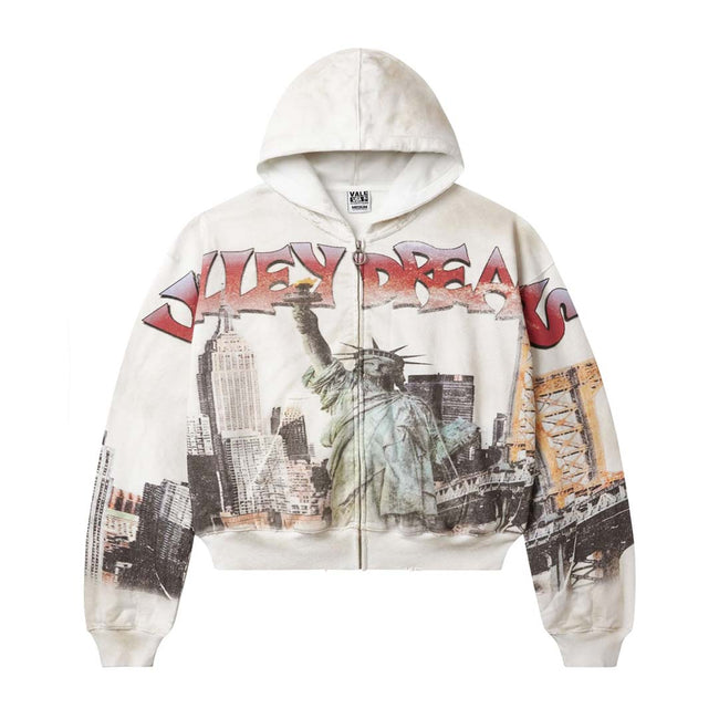 Vale Forever NYC Zip Up Hoodie White Hover Image